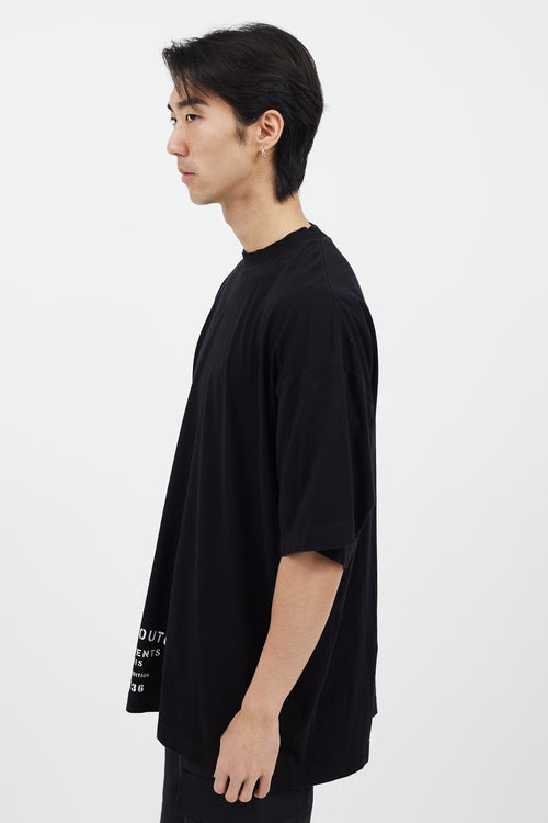Vetements Black & White 'Haute Couture' T-Shirt