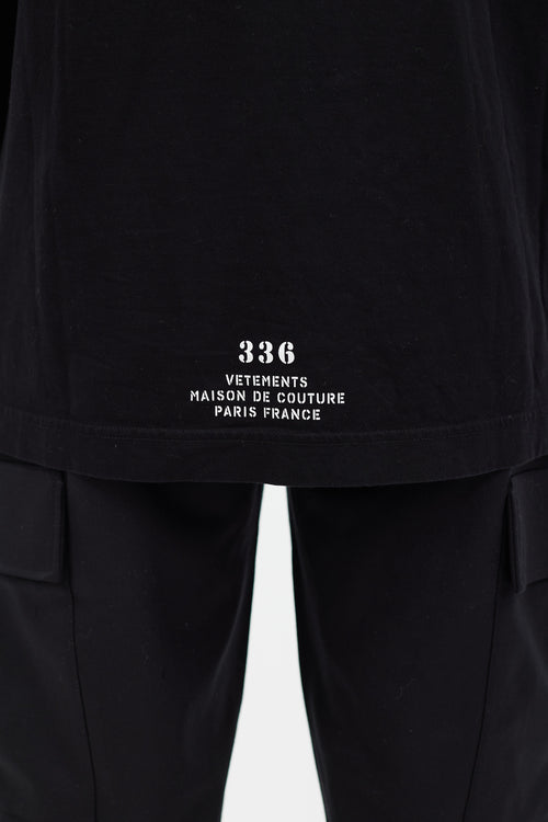 Vetements Black & White 'Haute Couture' T-Shirt