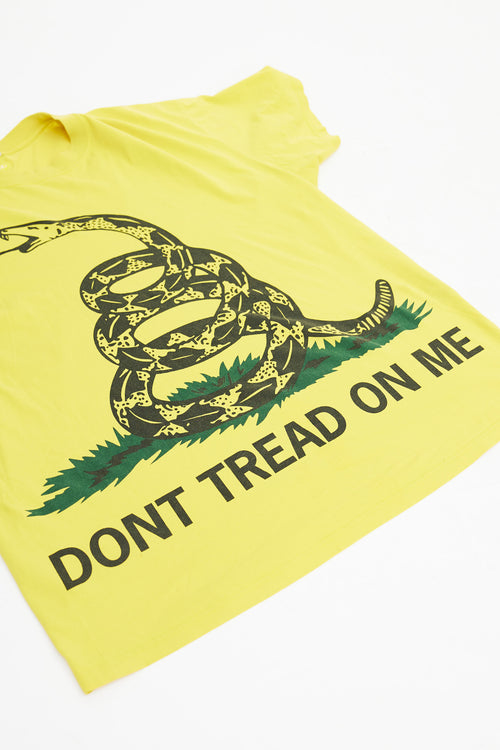 Vetements Yellow & Multicolour Dont Tread On Me T-Shirt