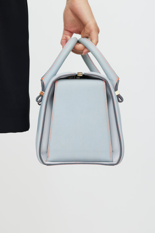 Victoria Beckham Blue & Orange Leather Tote