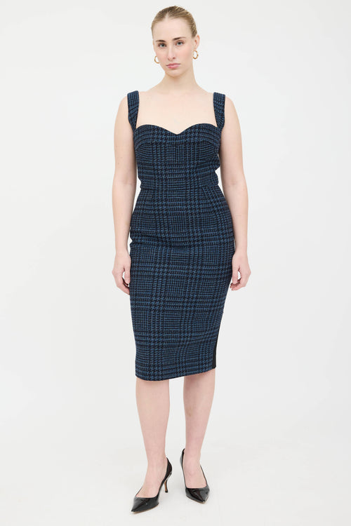Victoria Beckham Body Tweed Panel Dress