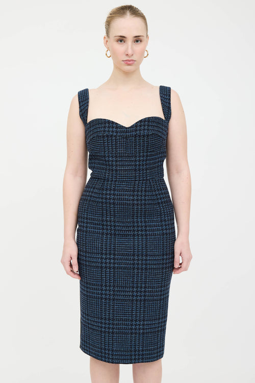 Victoria Beckham Body Tweed Panel Dress