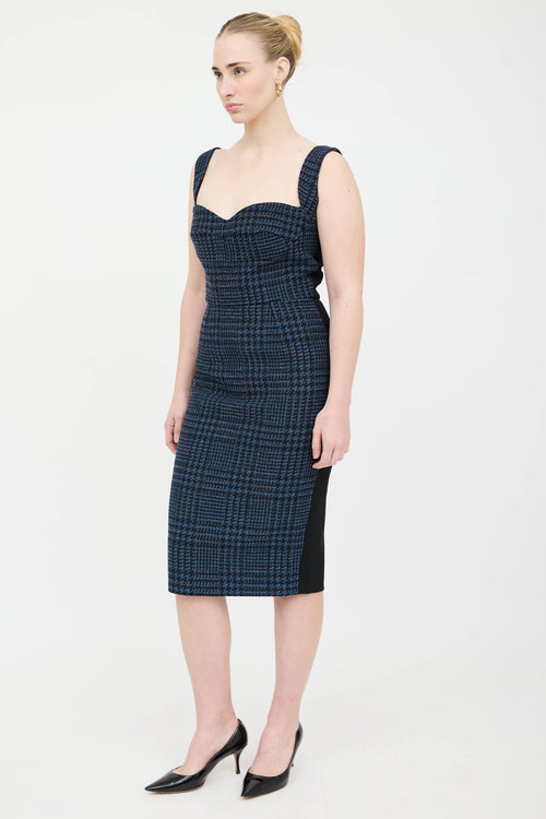 Victoria Beckham Body Tweed Panel Dress