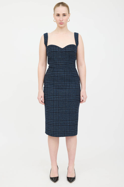 Victoria Beckham Body Tweed Panel Dress