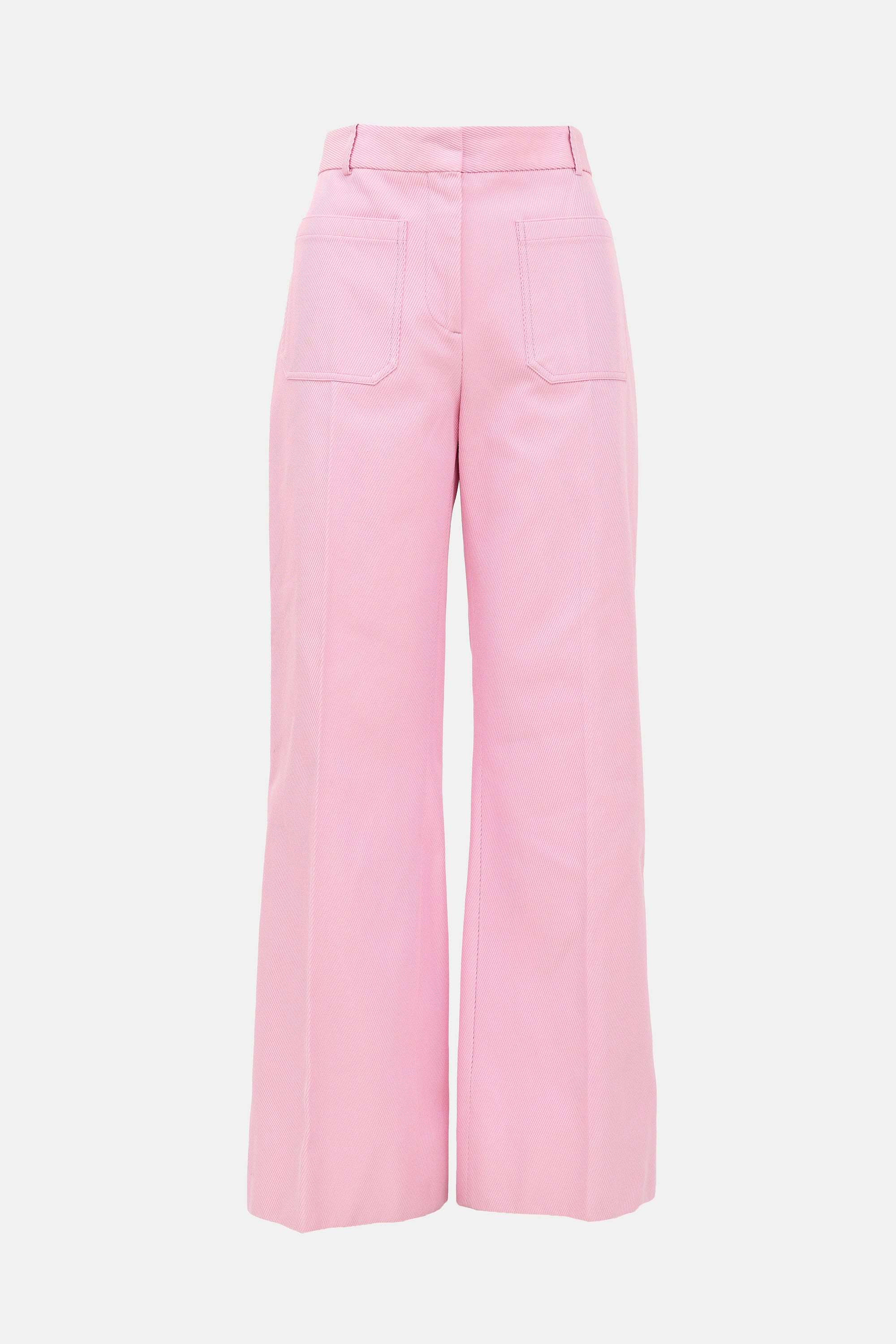 Victoria Beckham Twill Wide Leg Pant