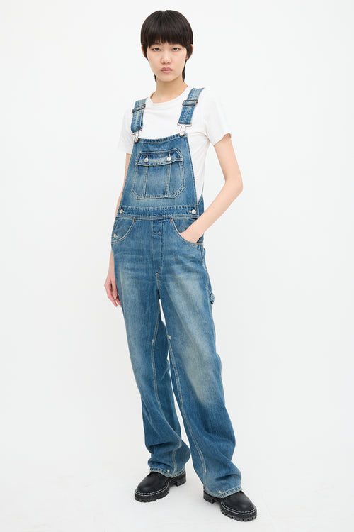 Victoria Beckham Denim Straight Leg Overall