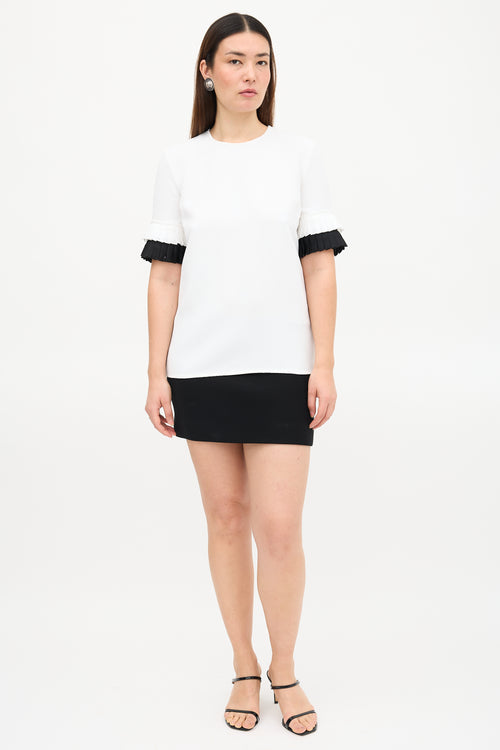Victoria Beckham Pleated Cuff Blouse