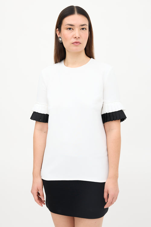 Victoria Beckham Pleated Cuff Blouse