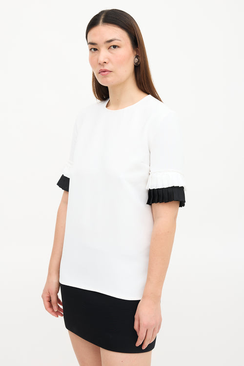 Victoria Beckham Pleated Cuff Blouse