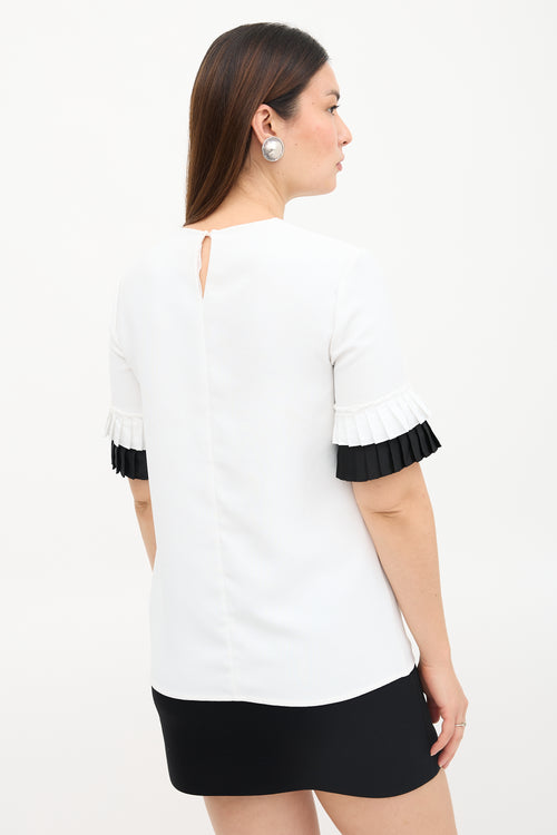 Victoria Beckham Pleated Cuff Blouse