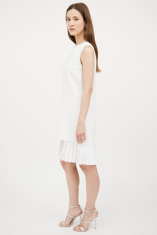 Pleated Shift Dress