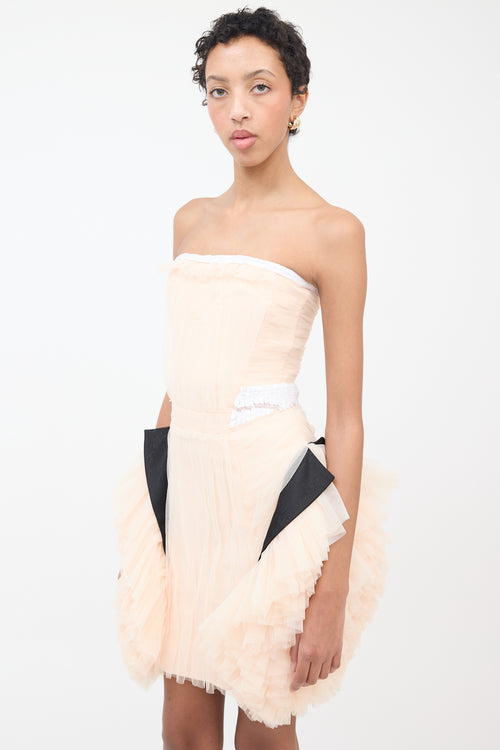 Viktor Rolf Pink Tulle & Sequin Embellished Dress