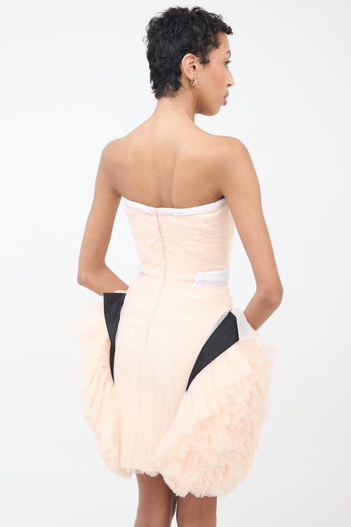 Viktor Rolf Pink Tulle & Sequin Embellished Dress