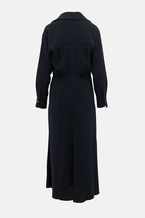 Vince Knotted Front Shirt Dress