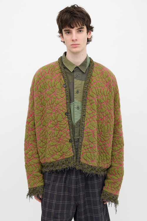 Vitelli Jacquard Fringe Cardigan