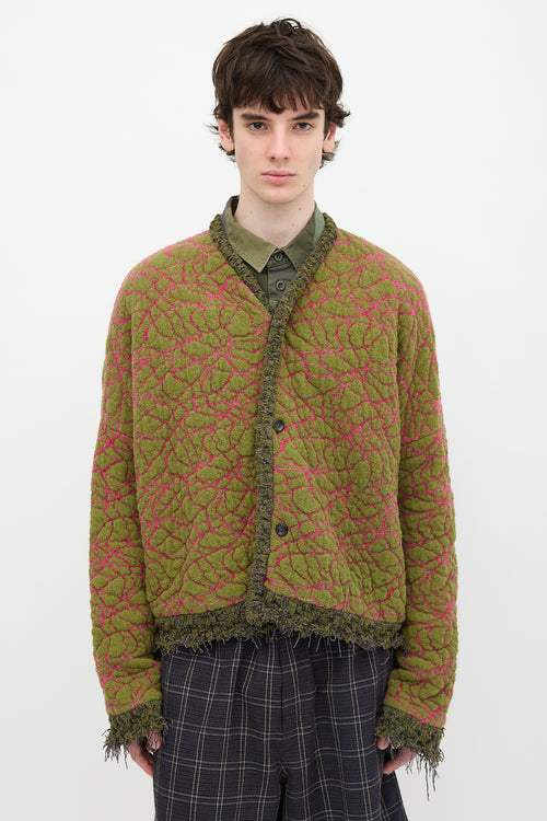 Vitelli Jacquard Fringe Cardigan