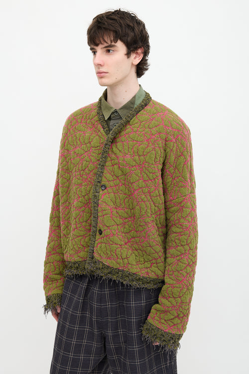 Vitelli Jacquard Fringe Cardigan