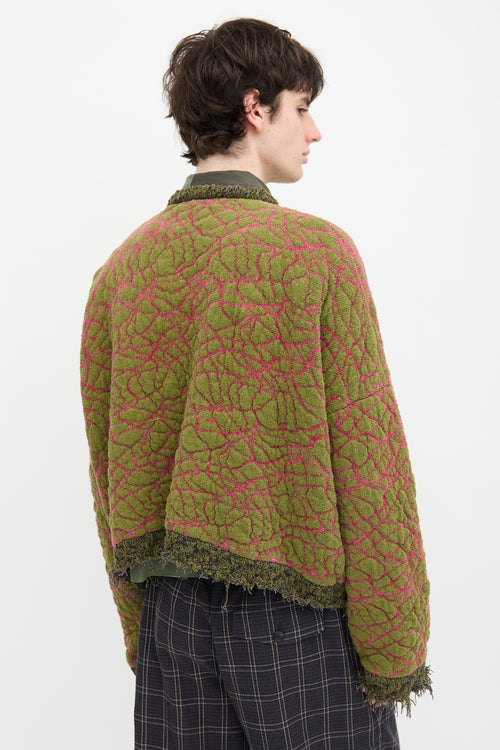 Vitelli Jacquard Fringe Cardigan