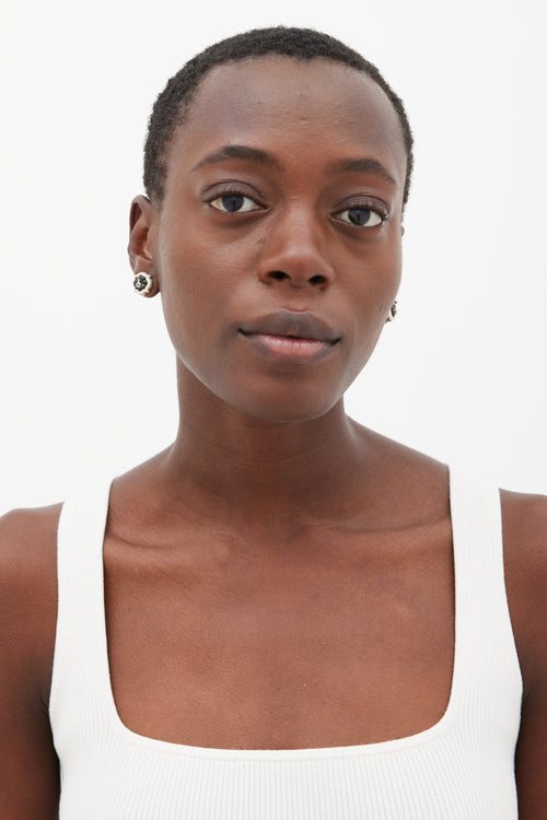 Vivienne Westwood Square Orb Earrings