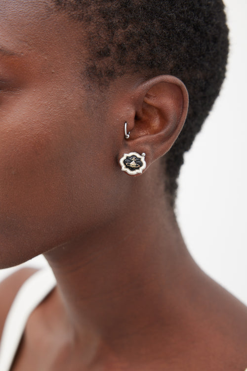 Vivienne Westwood Square Orb Earrings
