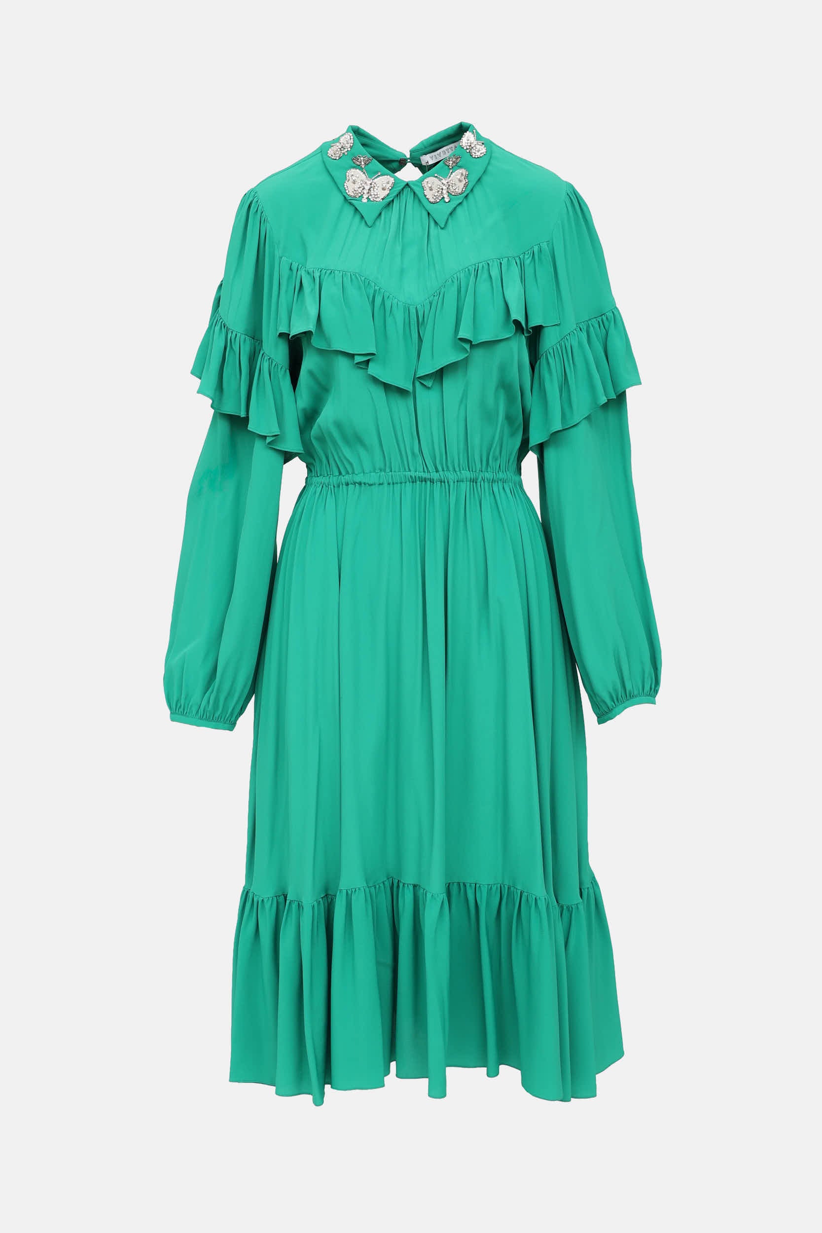 Vivetta Embellished Ruffle Dress