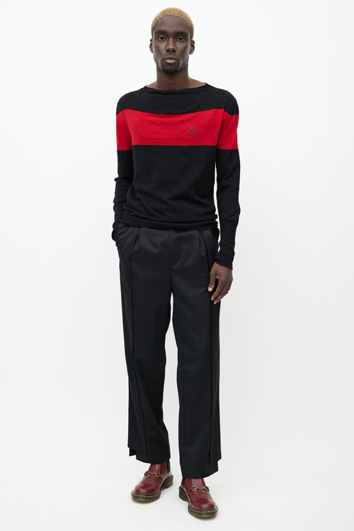 Vivienne Westwood Black & Red Wool Sweater