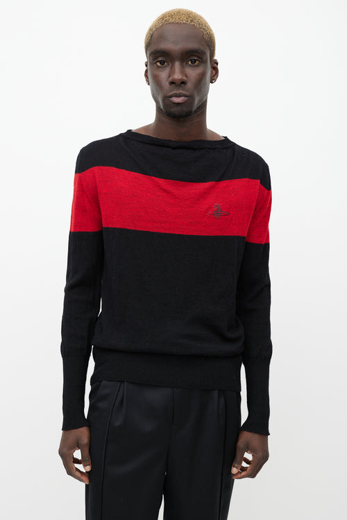 Vivienne Westwood Black & Red Wool Sweater