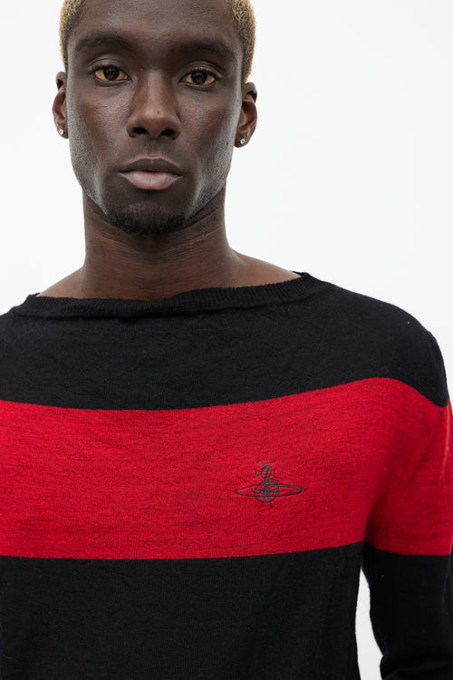 Vivienne Westwood Black & Red Wool Sweater