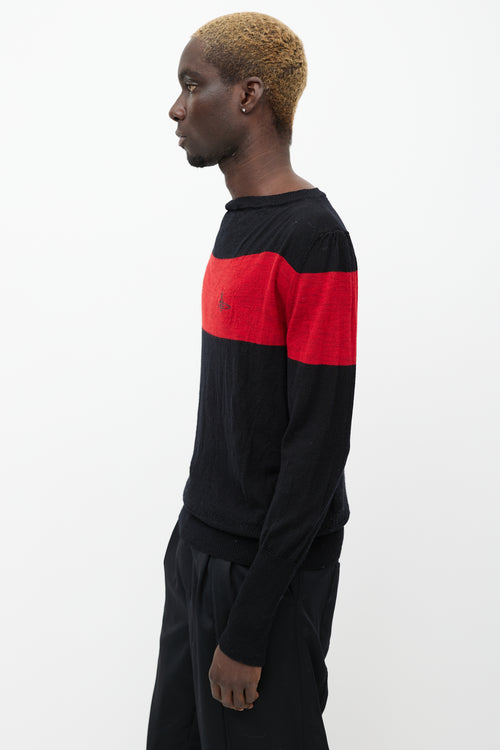 Vivienne Westwood Black & Red Wool Sweater