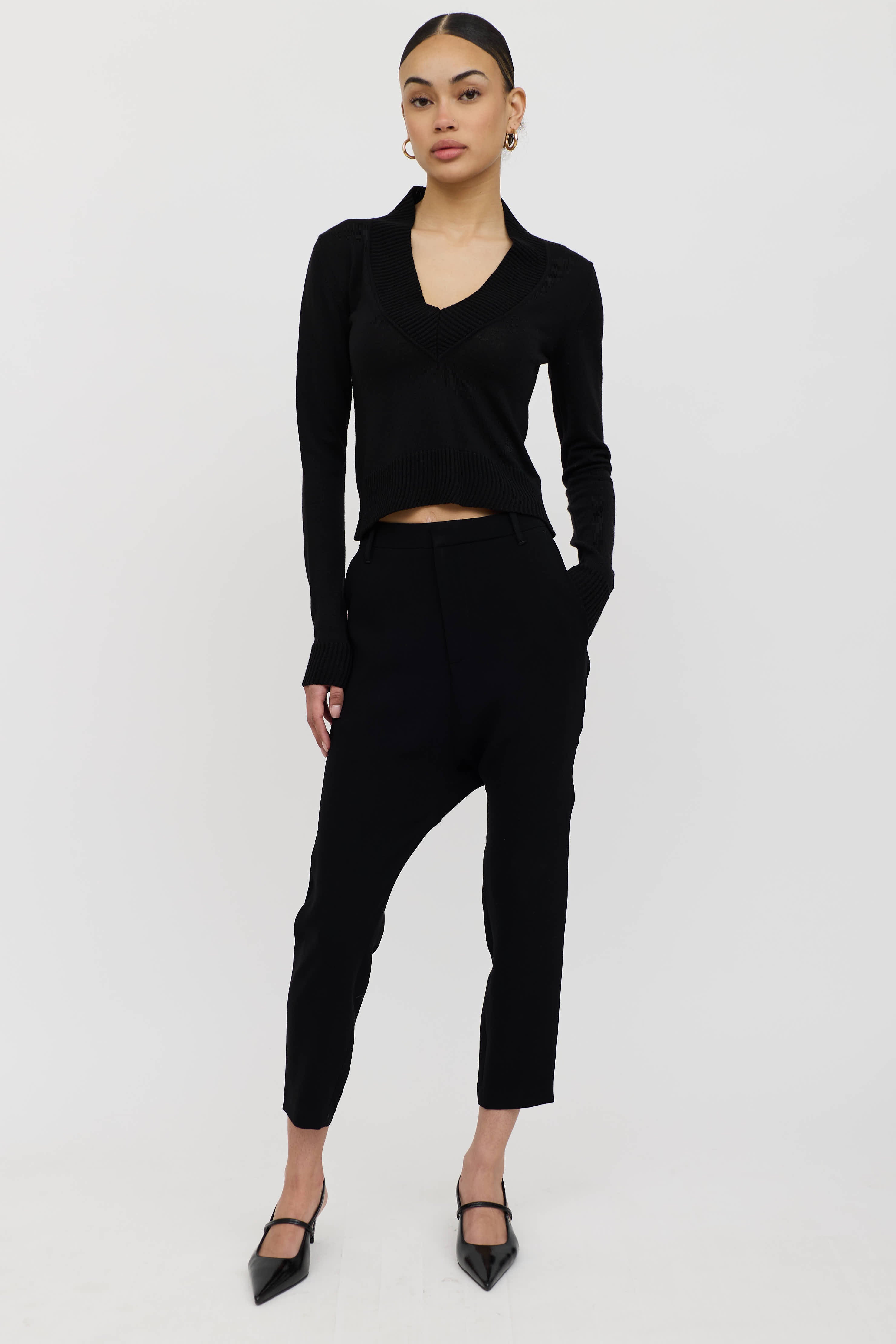 Vivienne Westwood Wool Knit V-Neck Sweater
