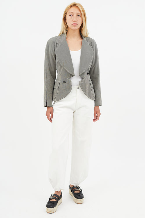 Vivienne Westwood Black & White Stripe Blazer