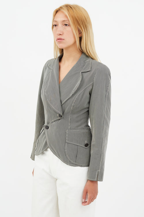 Vivienne Westwood Black & White Stripe Blazer