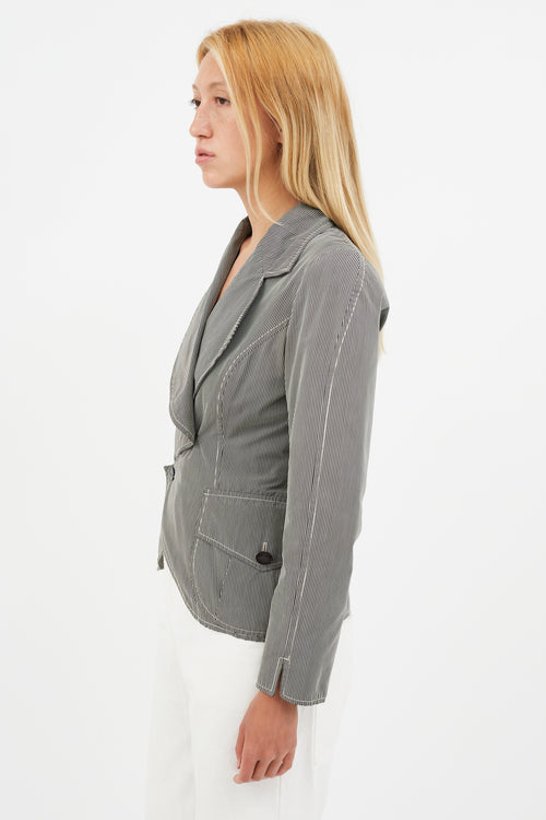 Vivienne Westwood Black & White Stripe Blazer