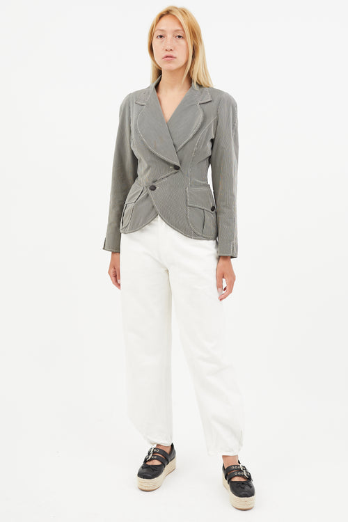 Vivienne Westwood Black & White Stripe Blazer