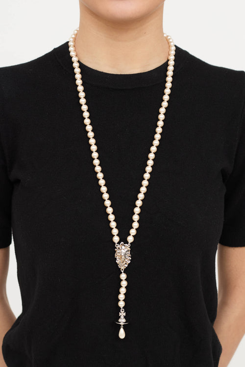 Vivienne Westwood Westwood Long Calista Pearl Necklace