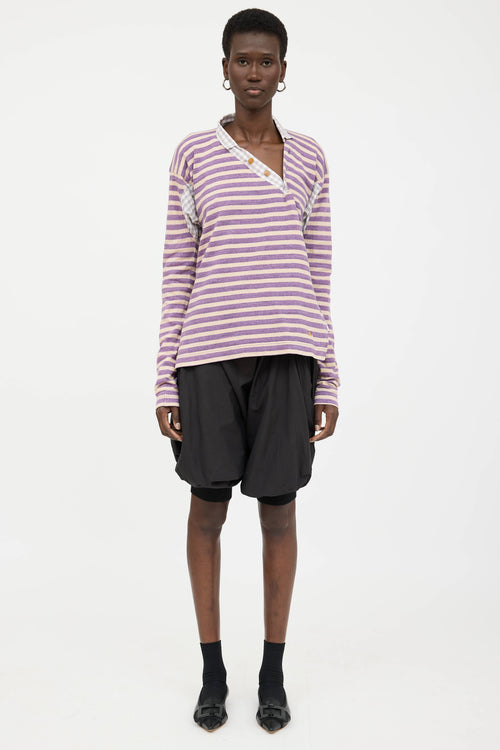 Vivienne Westwood Asymmetrical Striped  Top