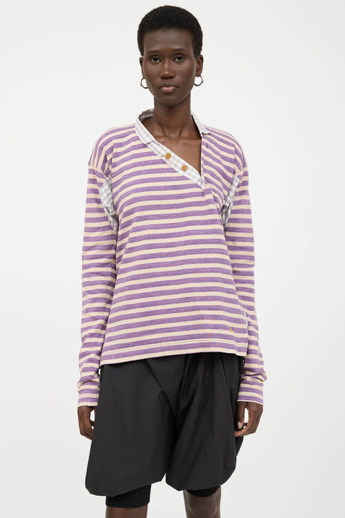 Vivienne Westwood Asymmetrical Striped  Top