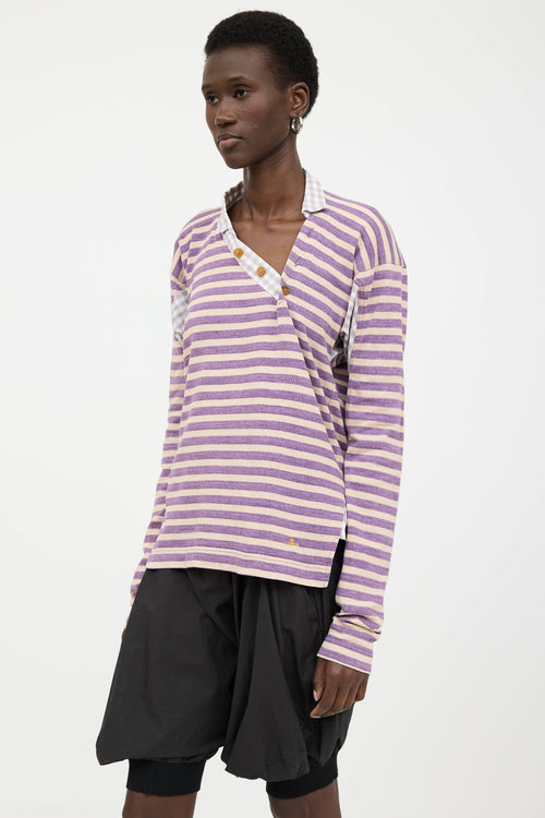Vivienne Westwood Asymmetrical Striped  Top