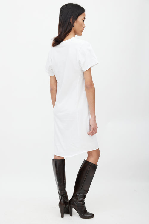 Vivienne Westwood White & Black Column T-Shirt Dress