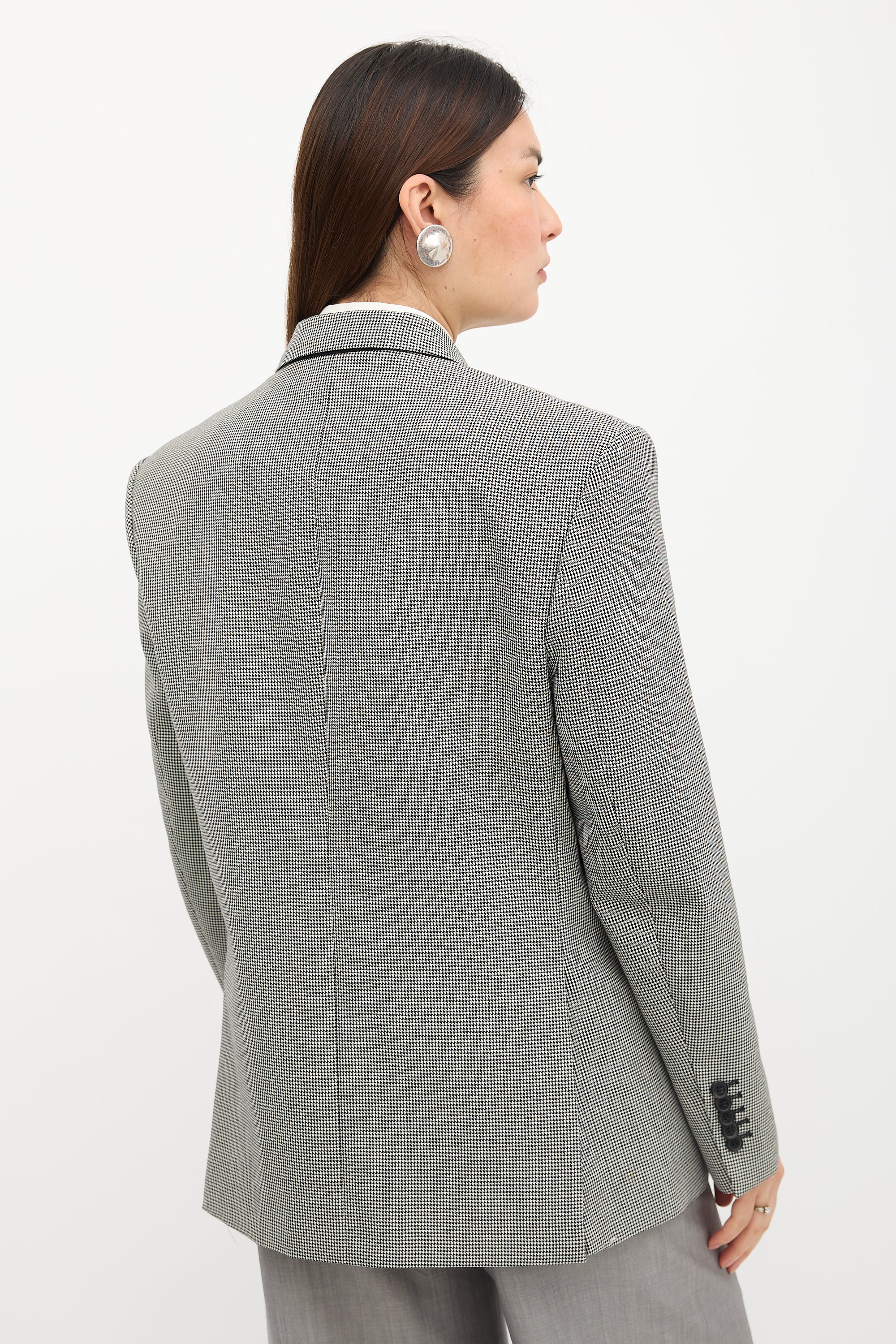 WARDROBE.NYC Wool Houndstooth Blazer