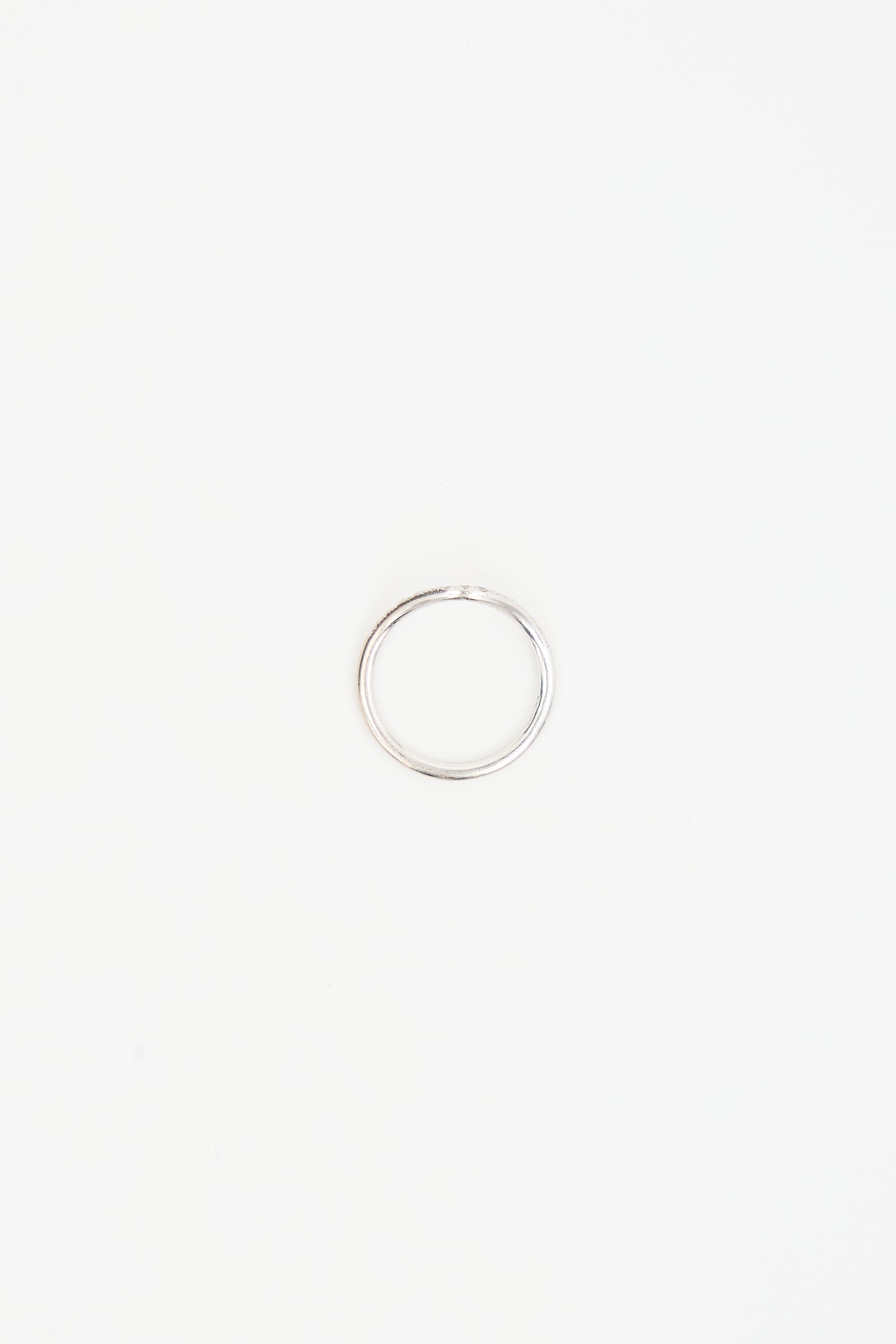 WWAKE 14K White Gold Plated Palladium Graduated Peak Ring