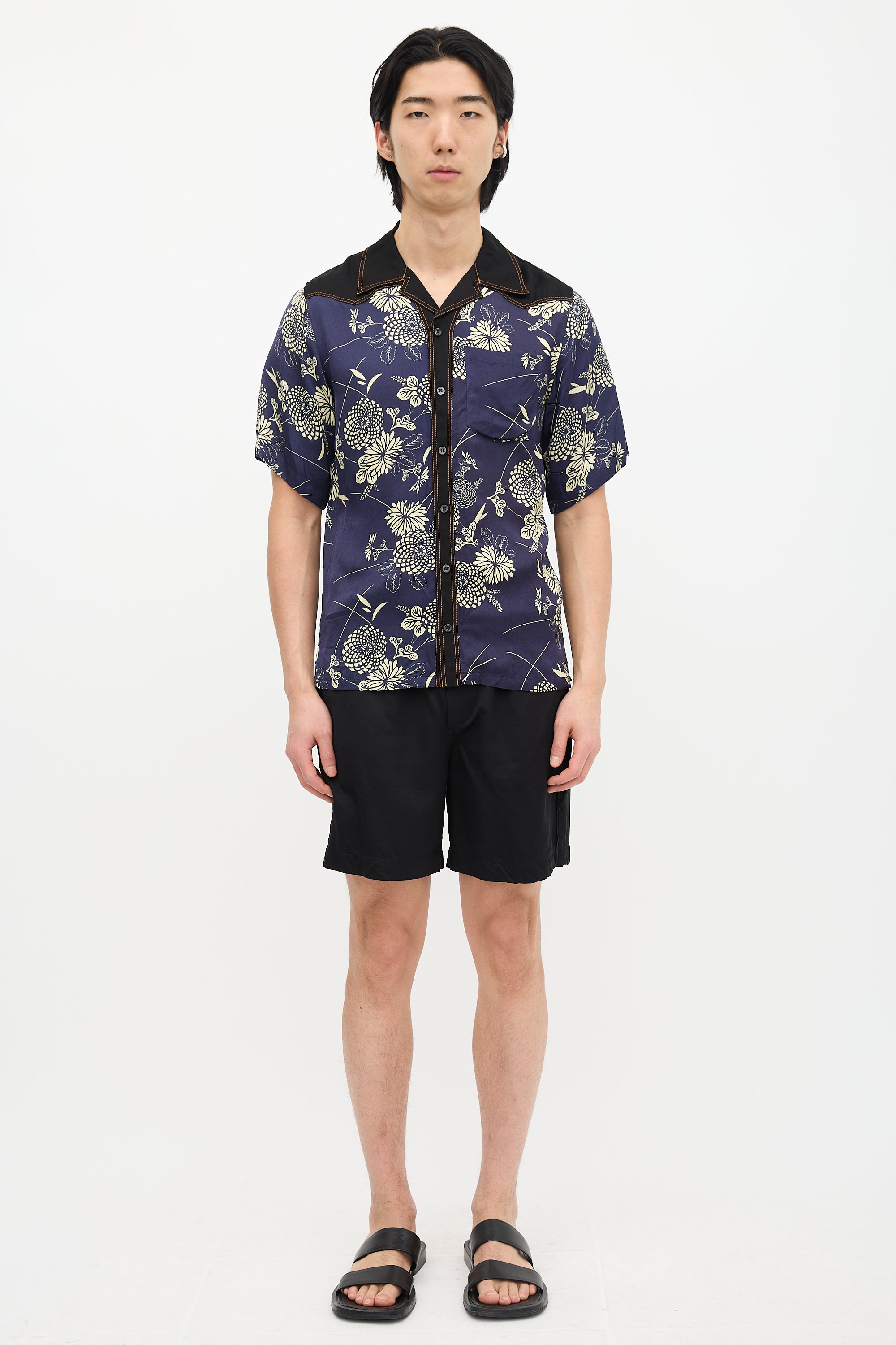 Wales Bonner Satin Highlife Printed Shirt