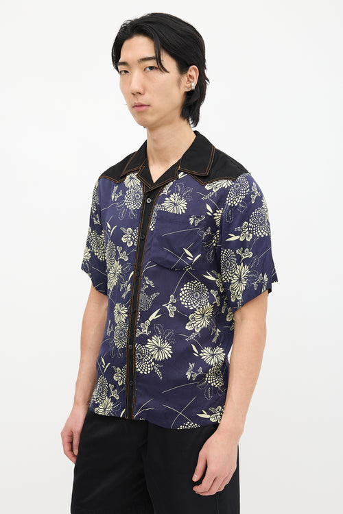 Wales Bonner Satin Highlife Printed Shirt