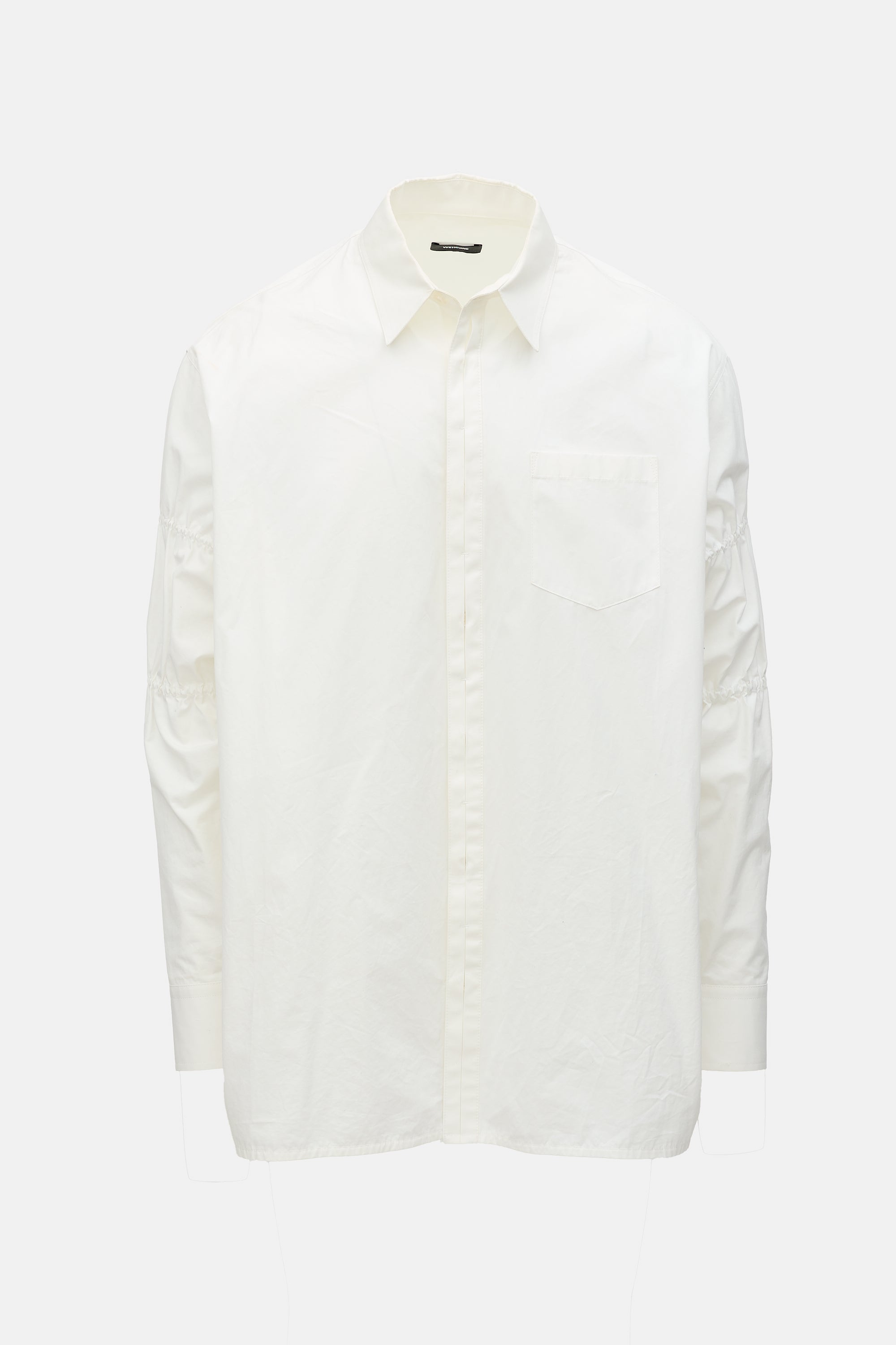 We11done Shirred Sleeve Shirt