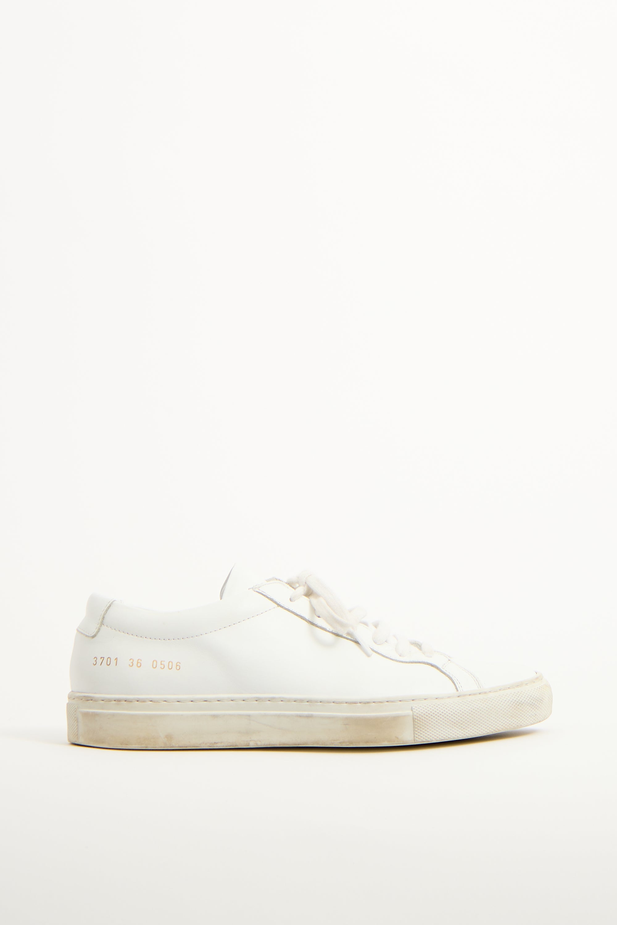Woman by Common Projects White Leather Achilles Low Sneaker