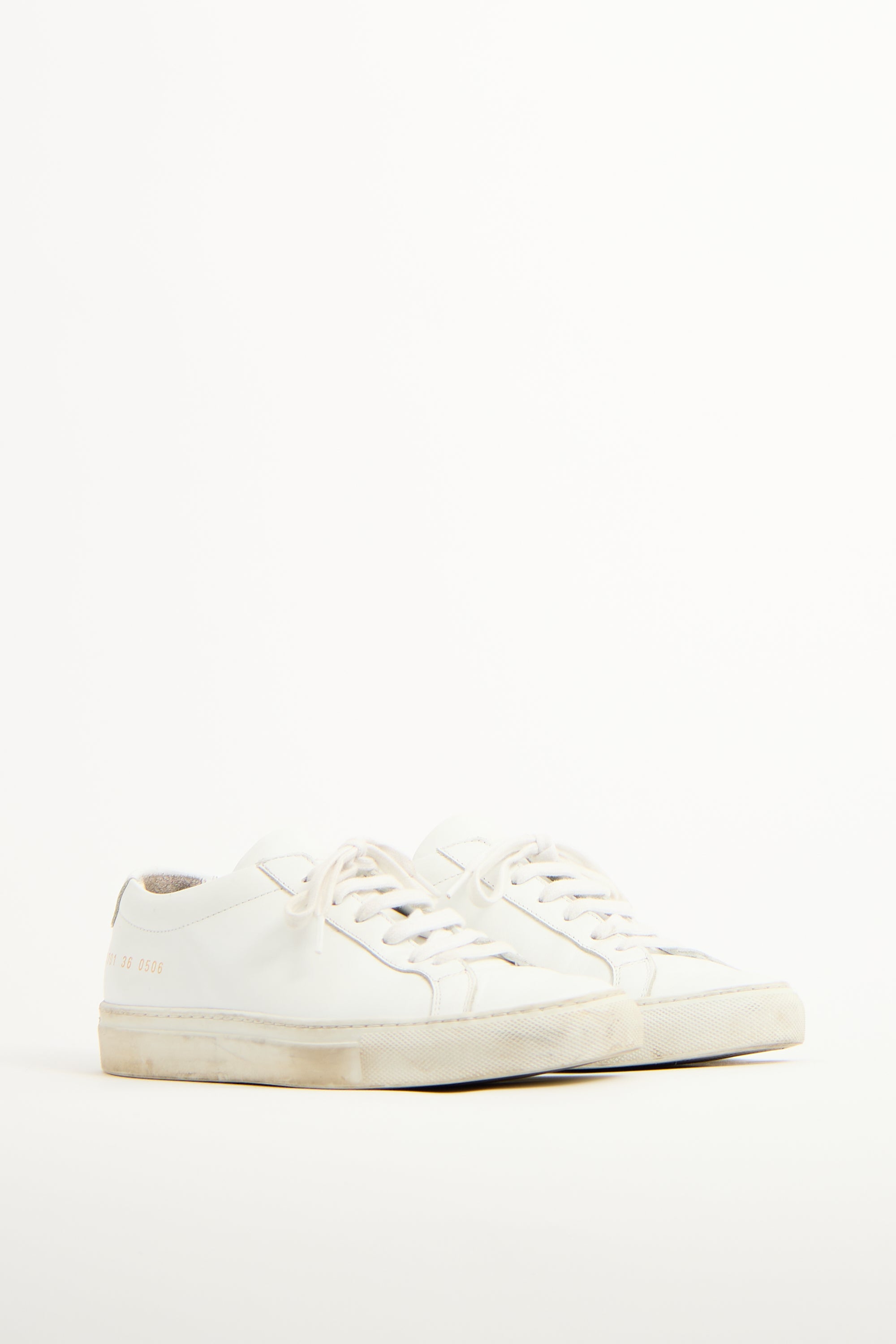 Woman by Common Projects White Leather Achilles Low Sneaker