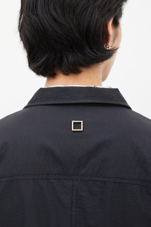 Wooyoungmi Black Cotton & Nylon Trench Coat