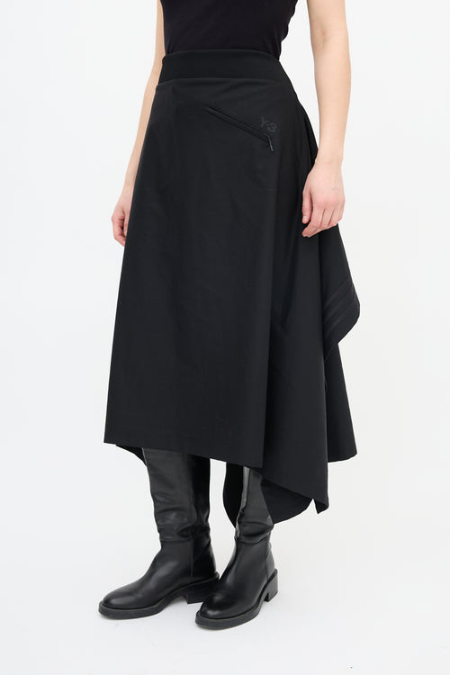 Y-3 Three Stripe Handkerchief Skirt
