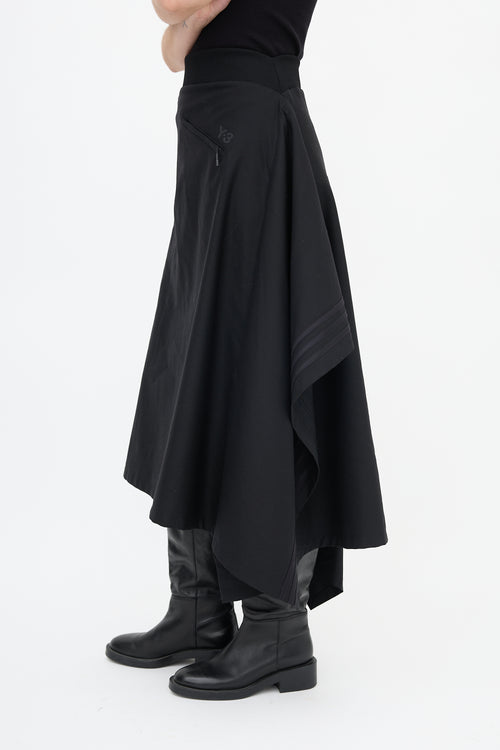 Y-3 Three Stripe Handkerchief Skirt