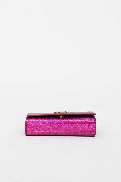 Saint Laurent Glitter Mini Kate Bag